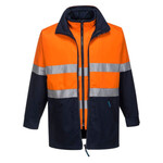 Hume Hi Vis 4-in-1 Contrast Work Jacket