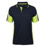 Mens Street Panel Short Sleeve Polo