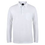 Mens 210 Long Sleeve Pocket Polo