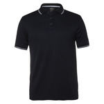 Mens Jacquard Contrast Polo