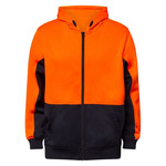 Mens Hi Vis Hoodie With Zip