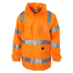 Mens Hi Vis VIC Rail Rain Jacket