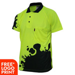 Hi Vis Sublimated Blot Polo