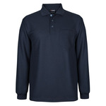 Podium Long Sleeve Waffle Pocket Polo
