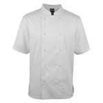 Short Sleeve Snap Button Chefs Jacket