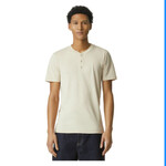 Mens CVC Henley Tee shirt