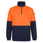 Mens Hi Vis Half Zip Trade Fleece 350G