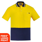 Mens Hi Vis Cotton Short Sleeves Polo