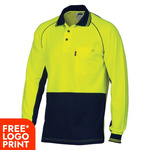 Cotton Backed Cool-Breeze Contrast Polo