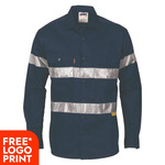 Cotton Drill Shirt with 3M R/Tape